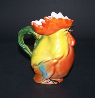 Antique Porcelain Rooster Chicken Pitcher Germany