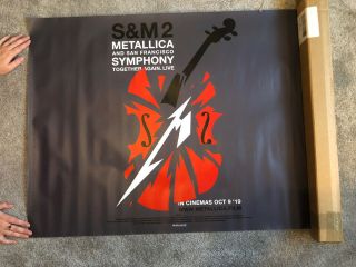 Metallica S&m 2 Official Movie Cinema Poster - Rare