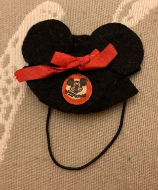 Vintage Ginny Doll Mickey Mouse Ears Hat - Rare