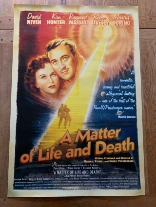 Matter Of Life And Death 1946 Film - David Niven - One Sheet Poster