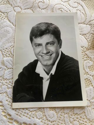 Jerry Lewis ‘the King Of Comedy” Vintage Signed Headshot - The Nutty Professor