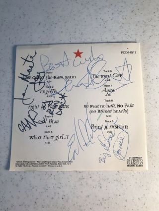 Jam Master Jay & Dave Stewart Of Eurythmics / Autographed Cd / Rare Collectible