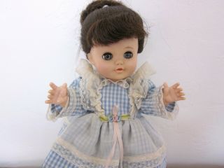 Vintage Eegee Toddler Doll Gingham Dress