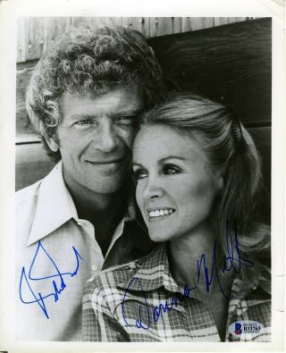 Robert Reed Donna Mills Vintage Signed Autographed 8x10 Photo Bas Beckett