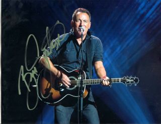 Bruce Springsteen W Guitar The Boss Autographed Photo Hand Sign W,  Singer