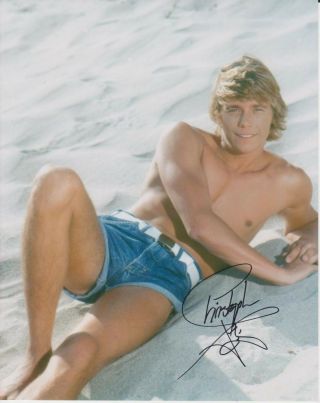 Christopher Atkins Signed Photo - Star Of The Blue Lagoon / Dallas - Sexy G285