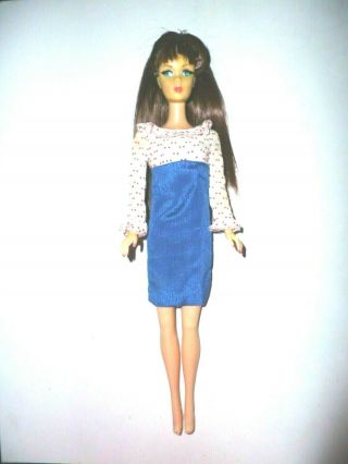 Vintage 1966 Mattel Francie Barbie Doll Concert In The Park 1256 Dress