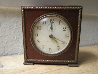 Vintage Seth Thomas Clock Severn 501 - 0 Wooden Made In Usa Thomaston Conn.