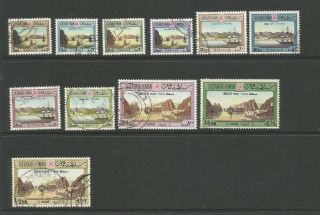 Oman 1972 Definitive Short Set (missing Top Value) Fine Sg 147/58