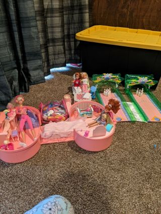 Vintage Barbie Folding House,  Stacey Bowling,  Blow Up Furniture.  1990 