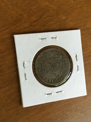 Antique Mexican Coin Mexico: Ferdinand Vi 1/2 Real 1752 //