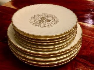 Vintage Lenox Plates {orleans} Set Of 6 Salad 6 Bread