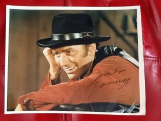 James Drury Signed 8x10 Photo 60s Tv Movie Star " The Virginian " Handsome