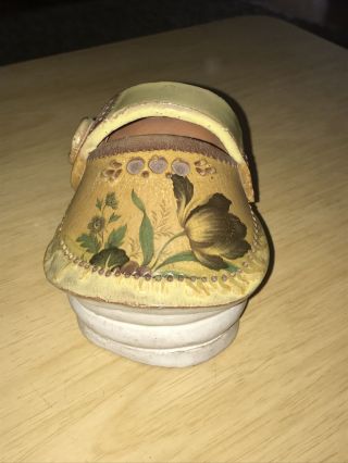 Vintage Ceramic Shoe Planter Signed Holly