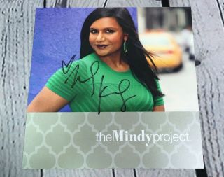 Signed The Mindy Project Mindy Lahiri Holiday Promo Card Mindy Kaling Autograph