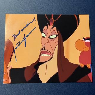 Jonathan Freeman Hand Signed 8x10 Photo Aladdin Voice Actor Jafar Autograph
