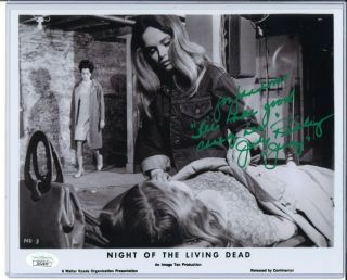 Judith Ridley - Judy - Night Of The Living Dead Autograph 8x10 Jsa Authenticated
