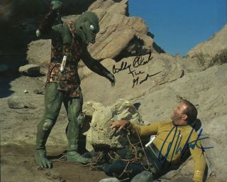 William Shatner Captain Kirk Bobby Clark Gorn Signed Photo Actors Star Trek