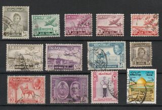 Iraq 1948 - 1960s Selected Stamps Including Airmails To 100 Fils & Upu Set