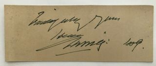 VICTORIAN COUNT DRACULA ENGLISH STAGE ACTOR HENRY IRVING AUTOGRAPH SIGNED 1889 2