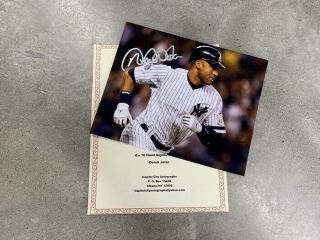 Derek Jeter Autographed Signed Photo 8 X 10 Includes Mlb York Yankees