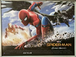 Cinema Poster: Spider - Man Homecoming 2017 (main Quad) Tom Holland Michael Keaton