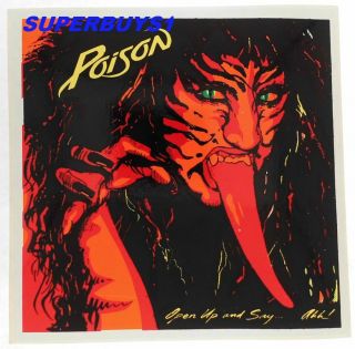 Rock Band " Poison " Authentic Vintage 80 