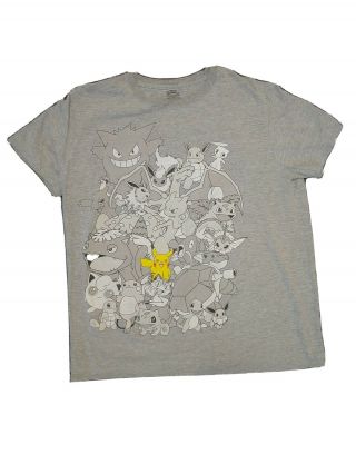 Pokemon Official Pikachu Graphic T Shirt Vintage Size Large