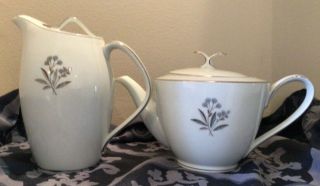 Vintage Noritake China Bessie Pattern Coffee Pot And Teapot Set - Rare