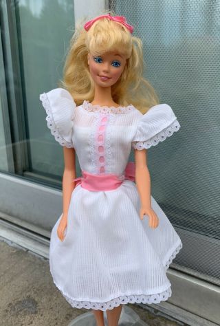 Vintage 1984 My First Barbie Doll 1875 Mattel Outfit From Philippines