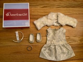 American Girl Doll Clothes.  Retired Brocade Holiday Dress.