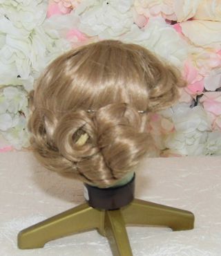 Vintage Old Stock Doll Wig Honey Blonde Sz 7 Dollspart Princess Style