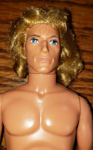 Vintage 1968 Mattel Long Blond Hair Male Doll (ken?) Ooak