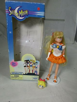 C.  2000 Sailor Moon Adventure Doll Sailor Venus 6 " Doll Complete W/ Ring