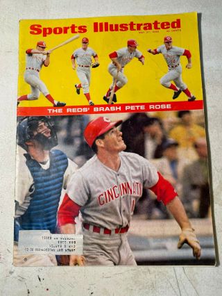 Vintage Sports Illustrated Pete Rose,  May 27,  1968 Please Read