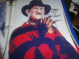 Nightmare On Elm Street Robert Englund Freddy Kruger Signed 8x11 Still In Person