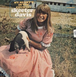 Skeeter Davis Hand Signed Autograph Lp Album " My Hearts In The Country "