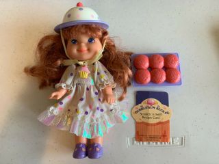 Vintage 1989 Cherry Merry Muffin Bubblegum Becky Doll Muffins Recipe Card