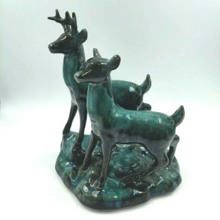 Vintage Blue Mountain Pottery Ceramic Buck And Doe