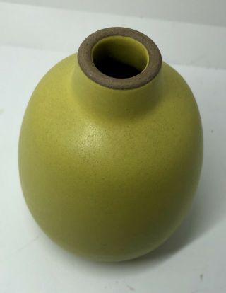 Heath Ceramics Bud Vase 130 Chartreuse Lemon Grass Yellow Green Matte 4 