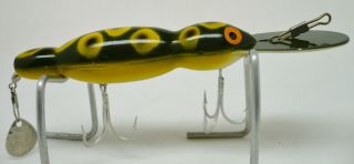 Vintage Fishing Lure,  Bomber Waterdog 1511 Frog,