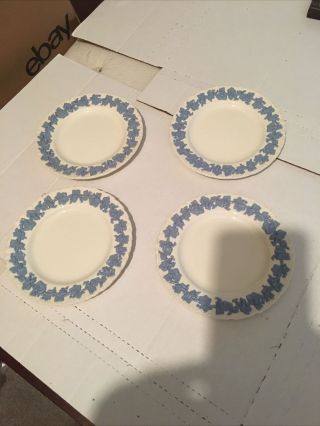Wedgwood Etruria Of Barlaston Embossed Queensware Bread Butter And Plate 6 1/4 "