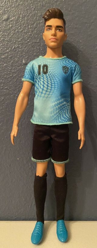 Barbie Ken Doll You Can Be Anything Career Doll Soccer Player Fxp02