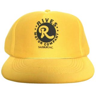 Vtg Rives Motor Company Hat Script Logo All Foam Snap Back Trucker Baseball Cap