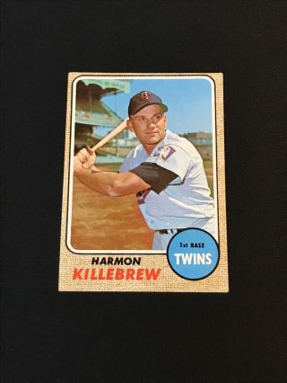 Harmon Killebrew 1968 Topps Baseball 220 Minnesota Twins - Ex - Exmt