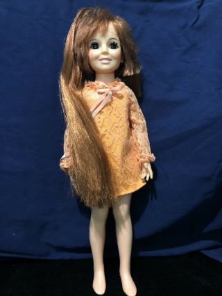 Vintage 1969 Ideal Crissy Chrissy Doll Red Growing Hair.