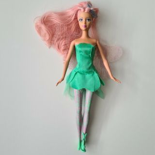 Barbie Mattel 1999 - 2004 Rare Fairytopia Dahlia Doll With Glittering Wings 12 "