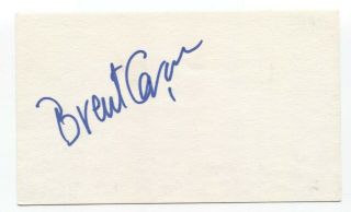 Brent Carver Signed 3x5 Index Card Autographed Kiss Of The Spider Woman Actor