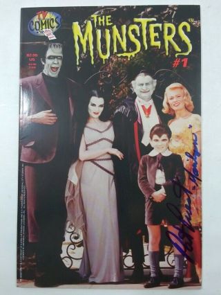 Tv Comics The Munsters Signed By Pat Priest Marilyn Munster Issue 1 1997