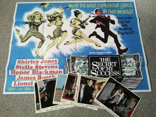 The Secret Of My Sucess 1965 Uk Quad Poster & Set Of 8 Lobby Cards